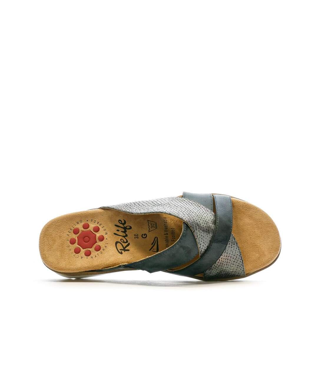 Sandales marine femme relife joibale-4