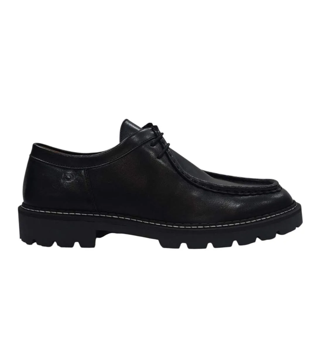 Mens Full Grain Leather Derby Shoes Black Nicholas Deakins-4
