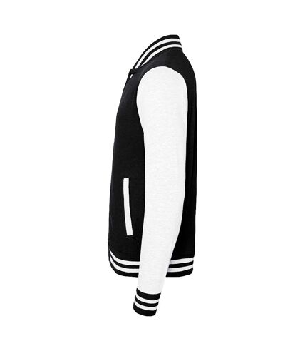 Awdis Unisex Varsity Jacket (Jet Black / White) - UTRW175