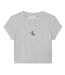 T-shirt Court Motif/style Logo Femme Gris Chiné Calvin Klein-2