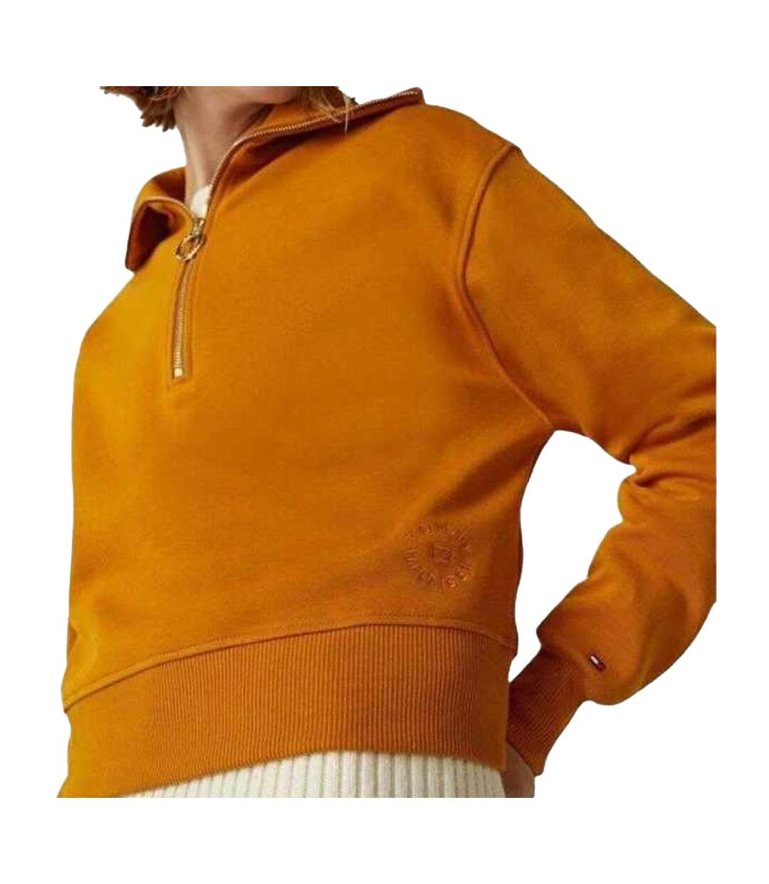 Sweat Motif/style Emblème Femme Moutarde Tommy Hilfiger-3