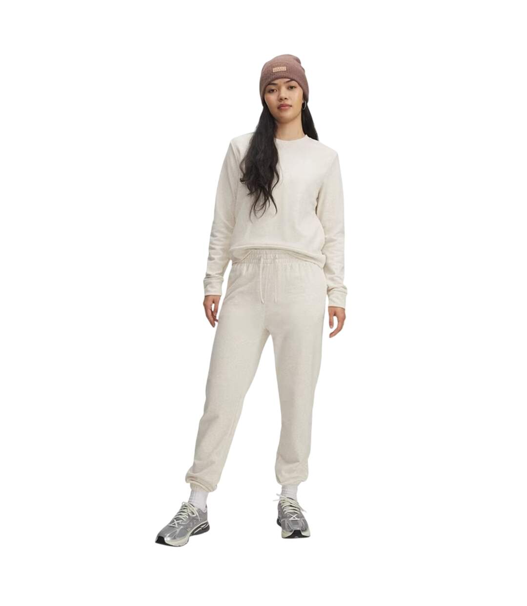 Womens/ladies Rival Terrycloth Joggers Brown Under Armour-4