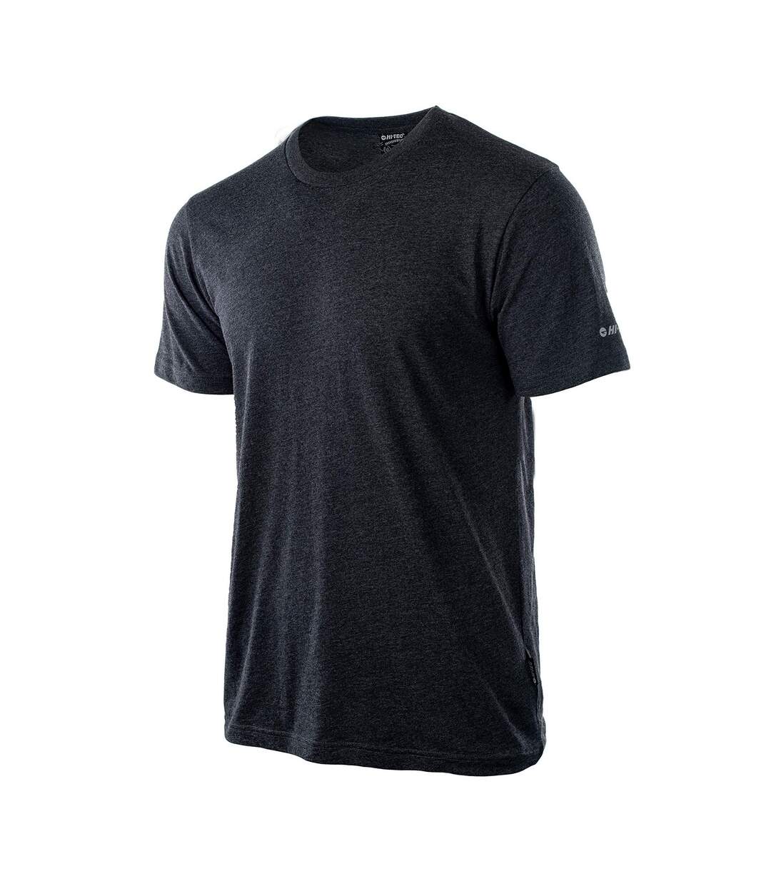 T-shirt Motif/style Uni Homme Gris Foncé Chiné Hi-Tec-3