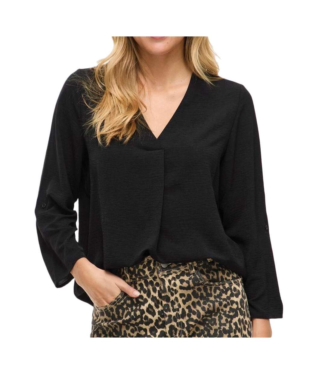 Blouse noire femme vila josa-1