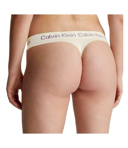 String Beige Femme Calvin Klein Jeans Thong