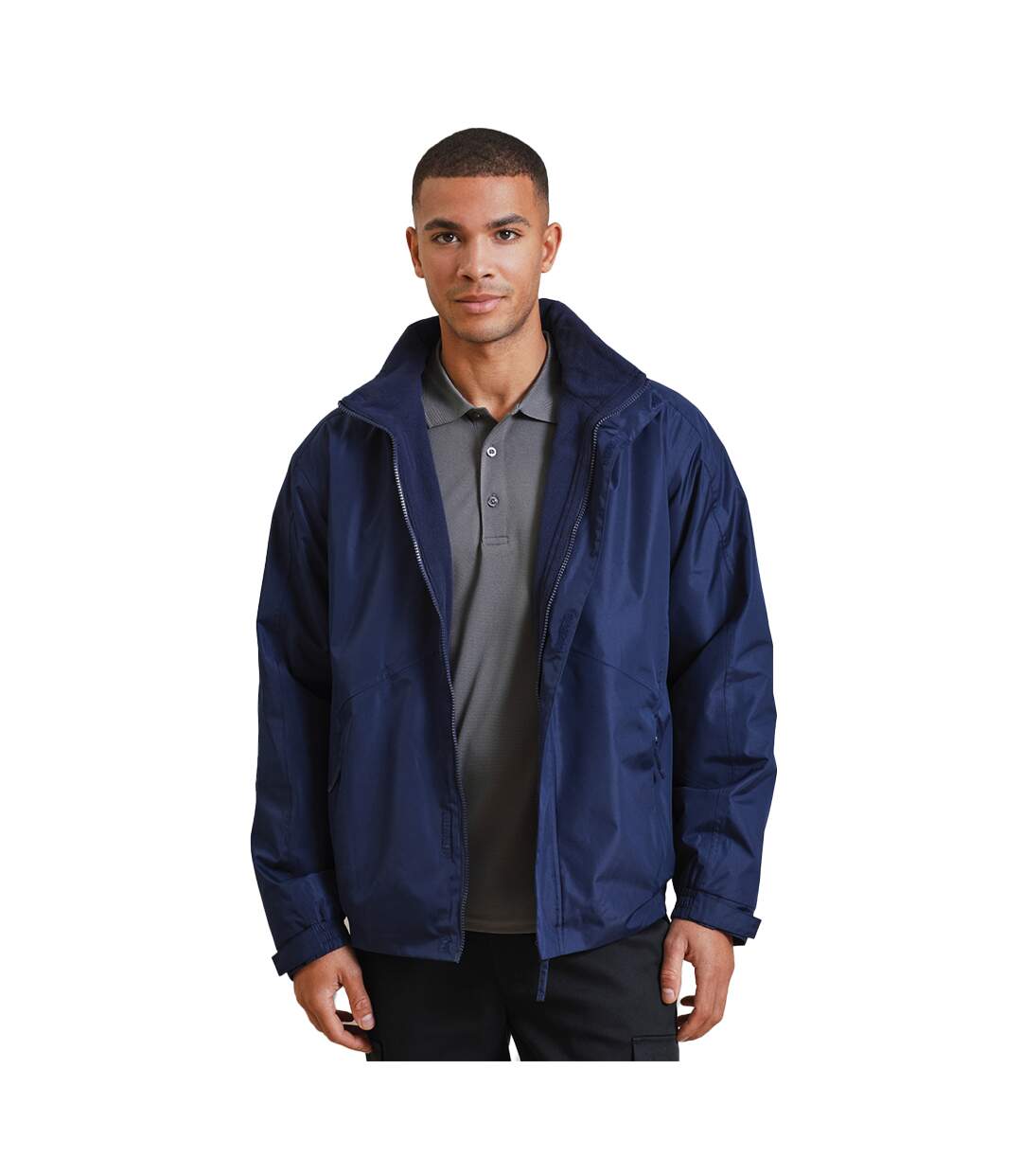 Unisex adult selsey hydrochecker waterproof jacket navy Premier-2