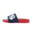 Unisex Adult Relaxed Fit Flat Sliders Navy Red Levis-3