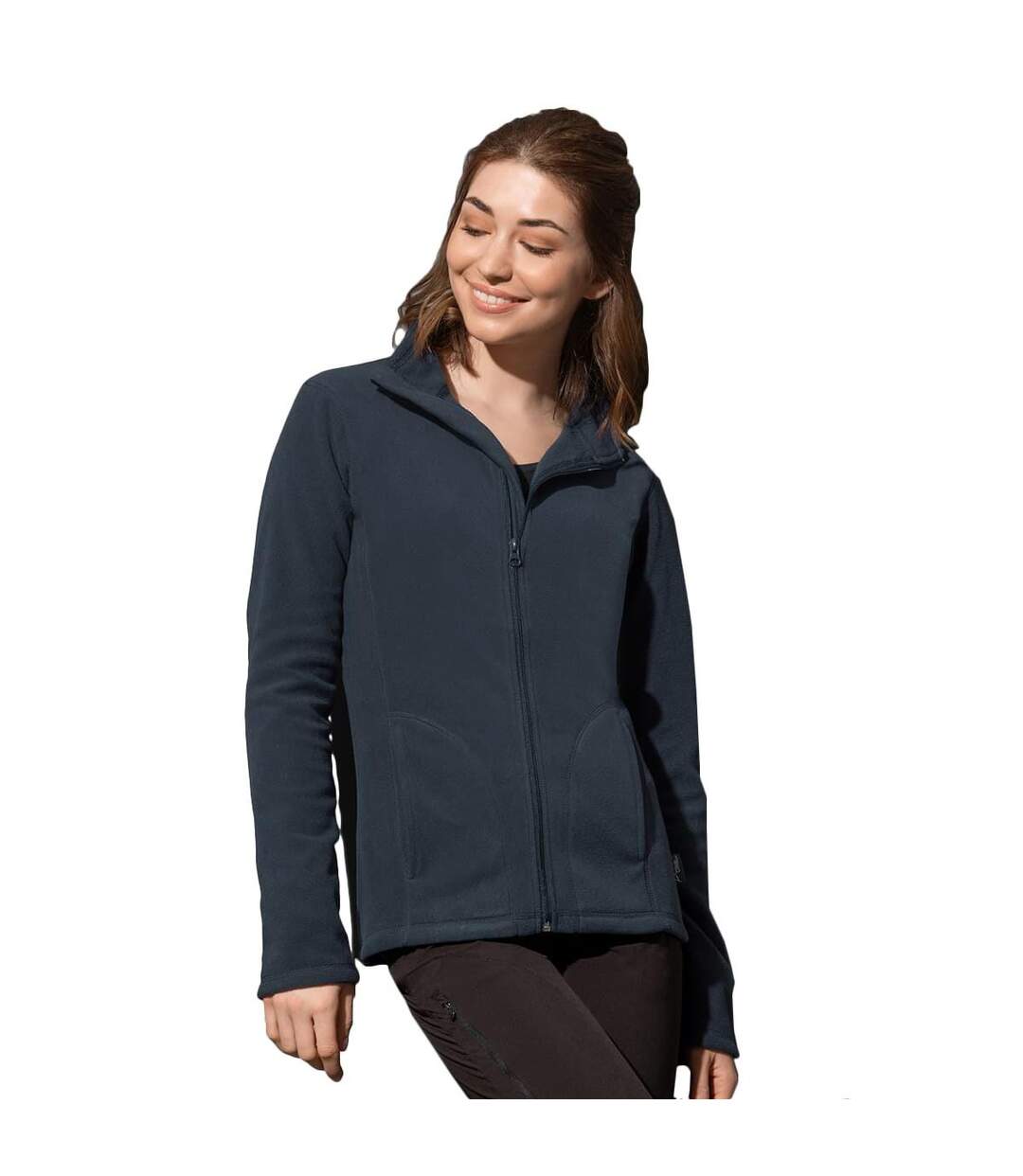 Polaire Active Fz Femme Bleu Nuit Stedman-1