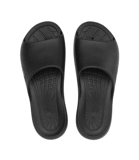 Womens/ladies Flat Flip Flops Black 4F