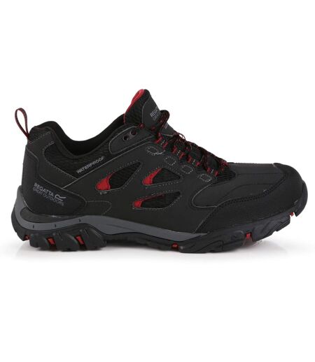 Regatta Mens Holcombe IEP Low Hiking Boots (Black/Granite) - UTRG3659