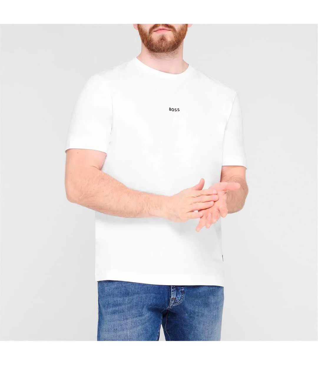 Mens Tchup T-shirt White Boss-2