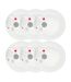 Lot de 6 Assiettes Plates Instant 27cm Blanc-1