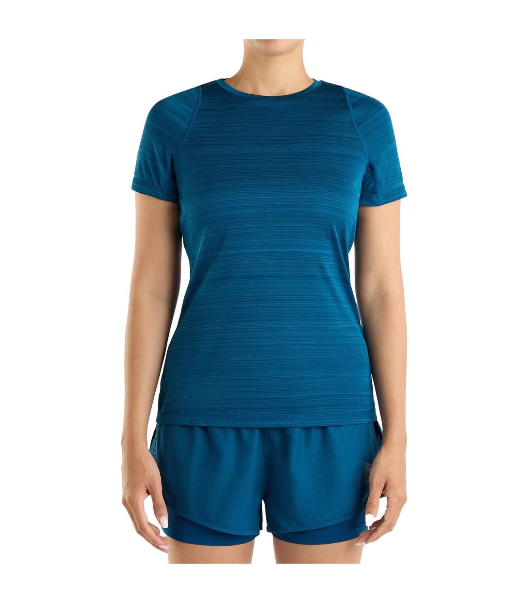 Womens/ladies pro marl polyester training t-shirt poseidon marl Umbro-3