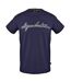 Mens Script Regular T-shirt Navy Aquascutum-1
