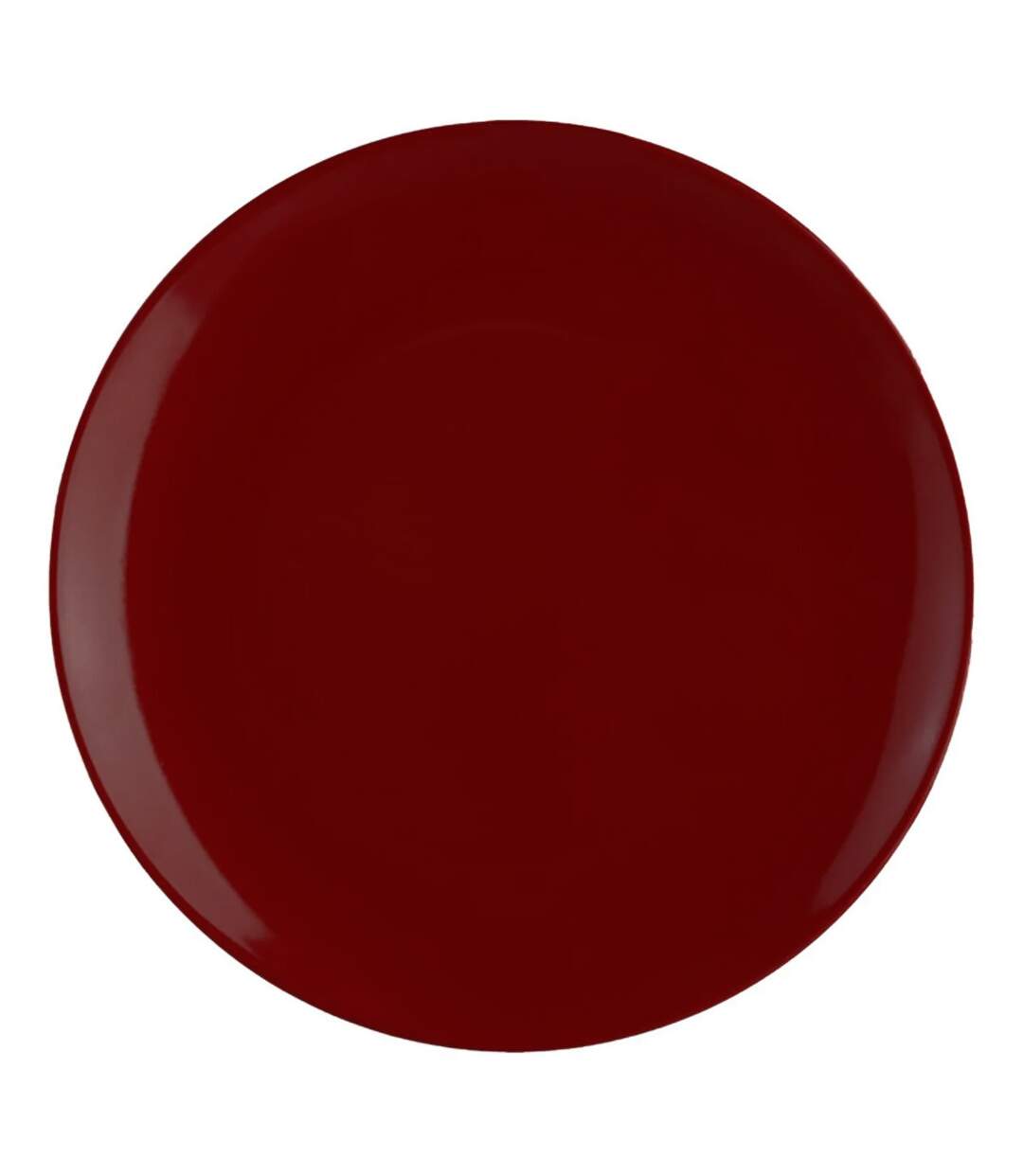 Lot de 6 Assiettes Plates Colorama 26cm Rouge-1