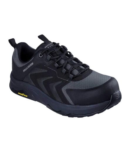 Mens Speed-flex Trekking Safety Trainers Black Skechers