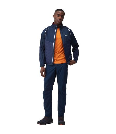 Veste Softshell Steren Hybrid Homme Bleu Marine Rouge Danger Regatta