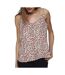 Débardeur blanc/rouge femme only plisse singlet-1
