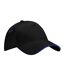 Casquette Ultimate Adulte Noir Bleu Roi Vif Beechfield-1
