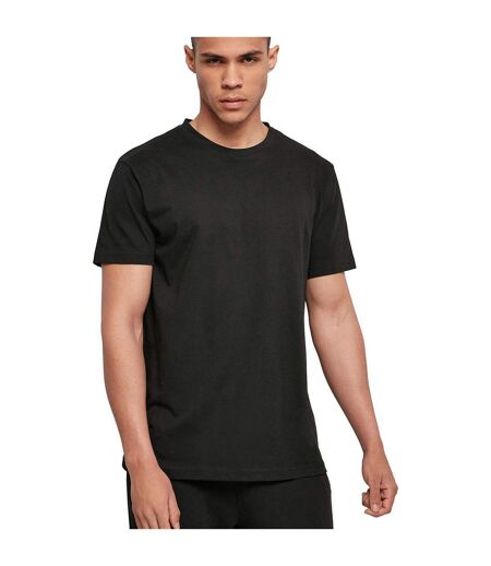 T-shirt Basique À Col Rond Pour Hommes Noir Build Your Brand