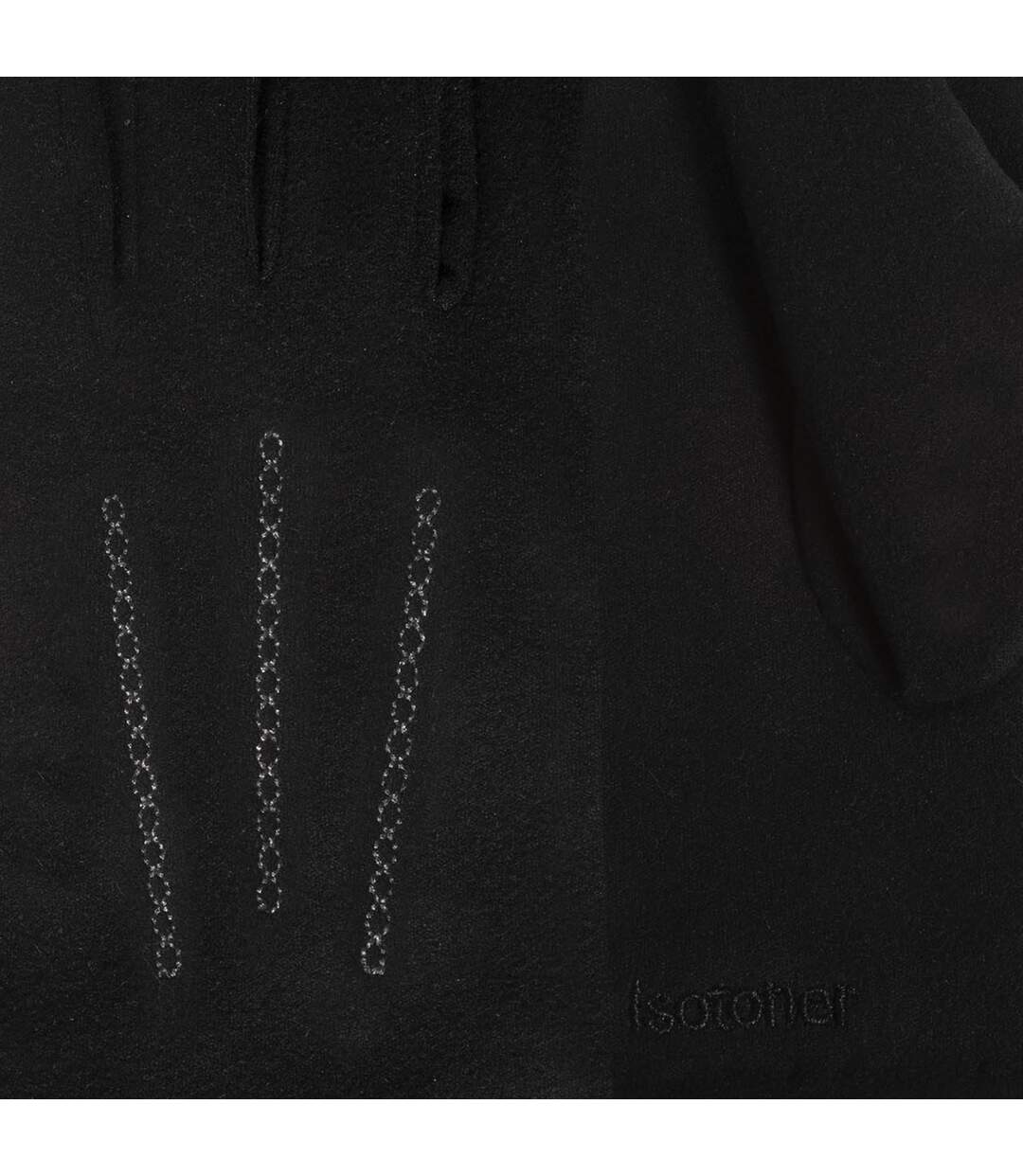 Isotoner Gants femme tactiles, chauds, doublés imitation fourrure-2