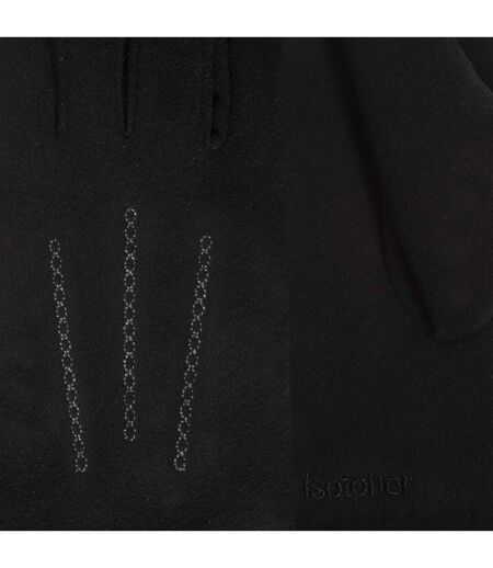 Isotoner Gants femme tactiles, chauds, doublés imitation fourrure