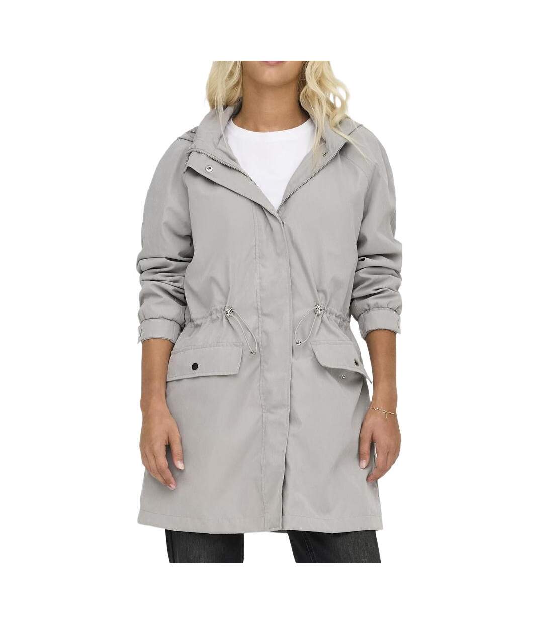 Parka gris femme only hazen-1
