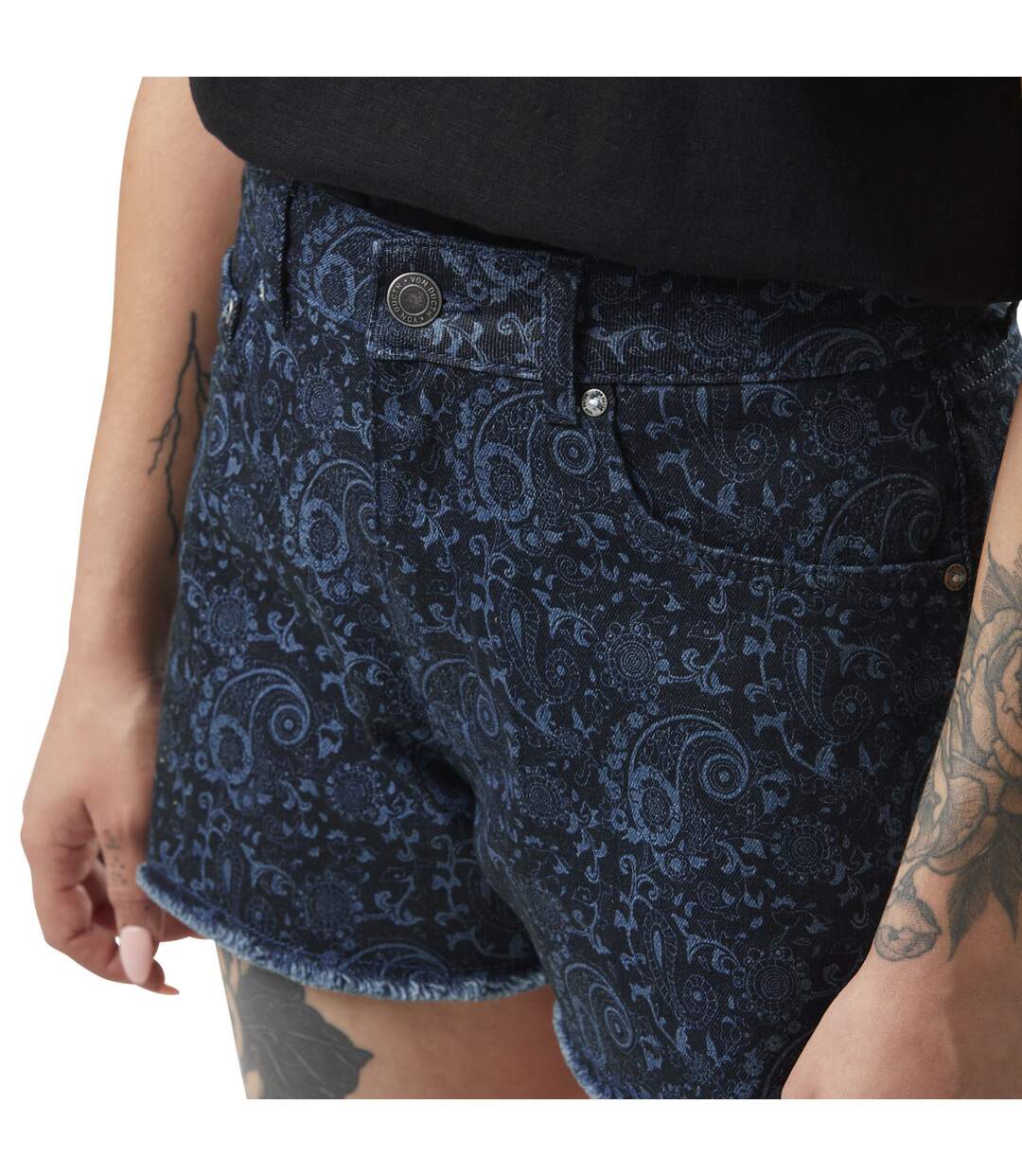 Short femme denim allover Paisley Vondutch