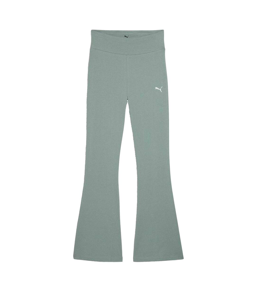 Womens/ladies Smooth High Waist Leggings Green Moon Puma-2