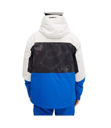 Blouson de ski blanc/noir/bleu homme o'neill carbonite