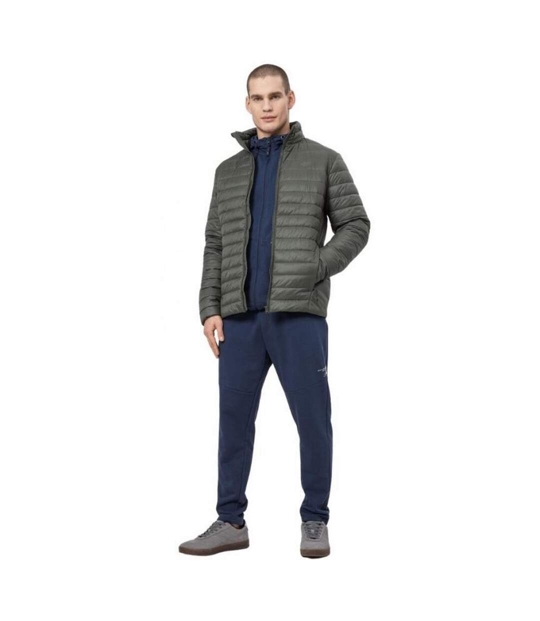 Doudoune Motif/style Matelassé Homme Vert 4F-4