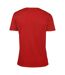 T-shirt À Manches Courtes Et Col En V Homme Rouge Gildan-3