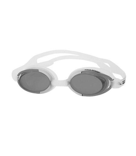 Lunettes De Natation Malibu Adulte Blanc Gris Aqua Speed