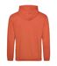 Sweat À Capuche College Adulte Orange Foncé Awdis-2