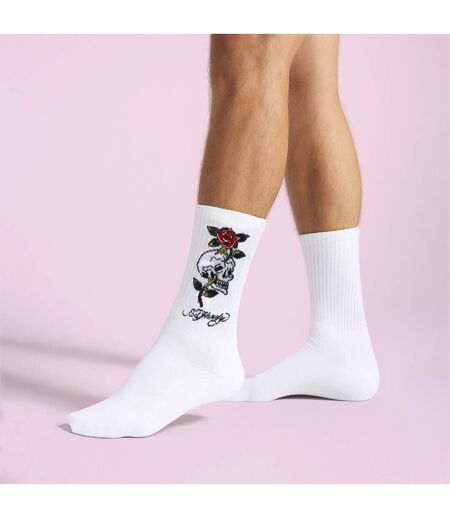 Ed Hardy - Lot de 5 Paires Chaussettes Homme Respirantes à Motifs Tendance