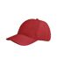 Casquette De Baseball Apollo Rouge Vif SOLS-2