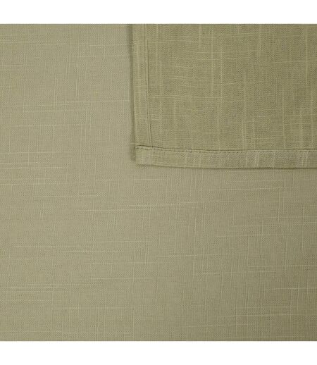Nappe Brodé en Coton Joy 150x250cm Kaki