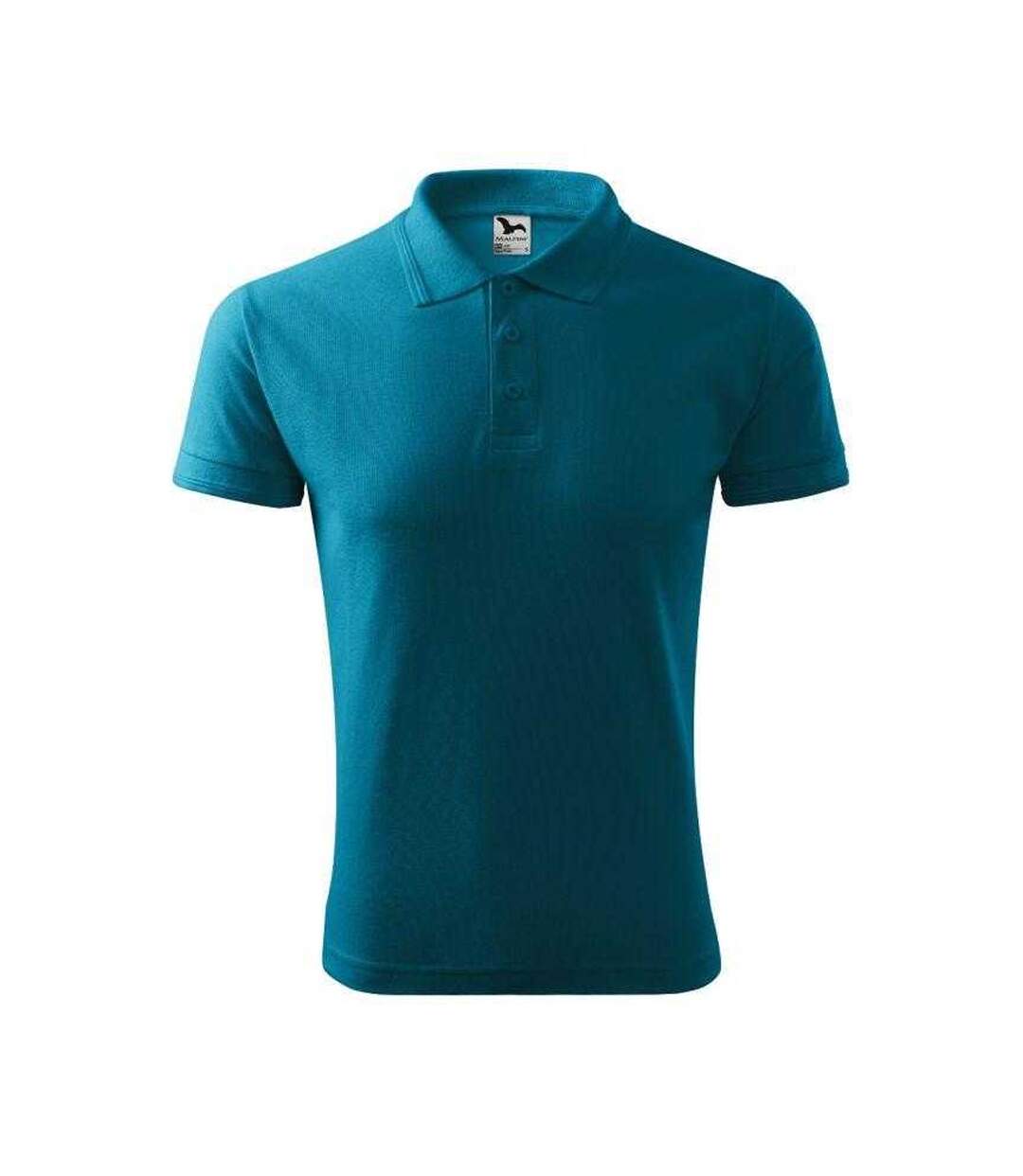 Polo Homme Turquoise Vif Malfini-1