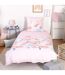 Parure de lit enfant Cygne - Coton 57 fils/cm² - 140 x 200 cm - Rose-2