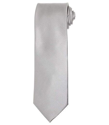 Cravate en soie - PB795 - gris silver