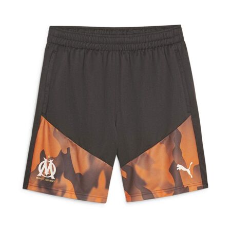 OM Short Training Noir/Orange Homme Puma 2023/2024 - L