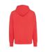 Unisex adult yoho recycled cotton relaxed fit hoodie luscious red Iqoniq-2
