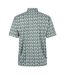 Polo Motif/style Géométrique Trawick Homme Gris Pâle Farah-3
