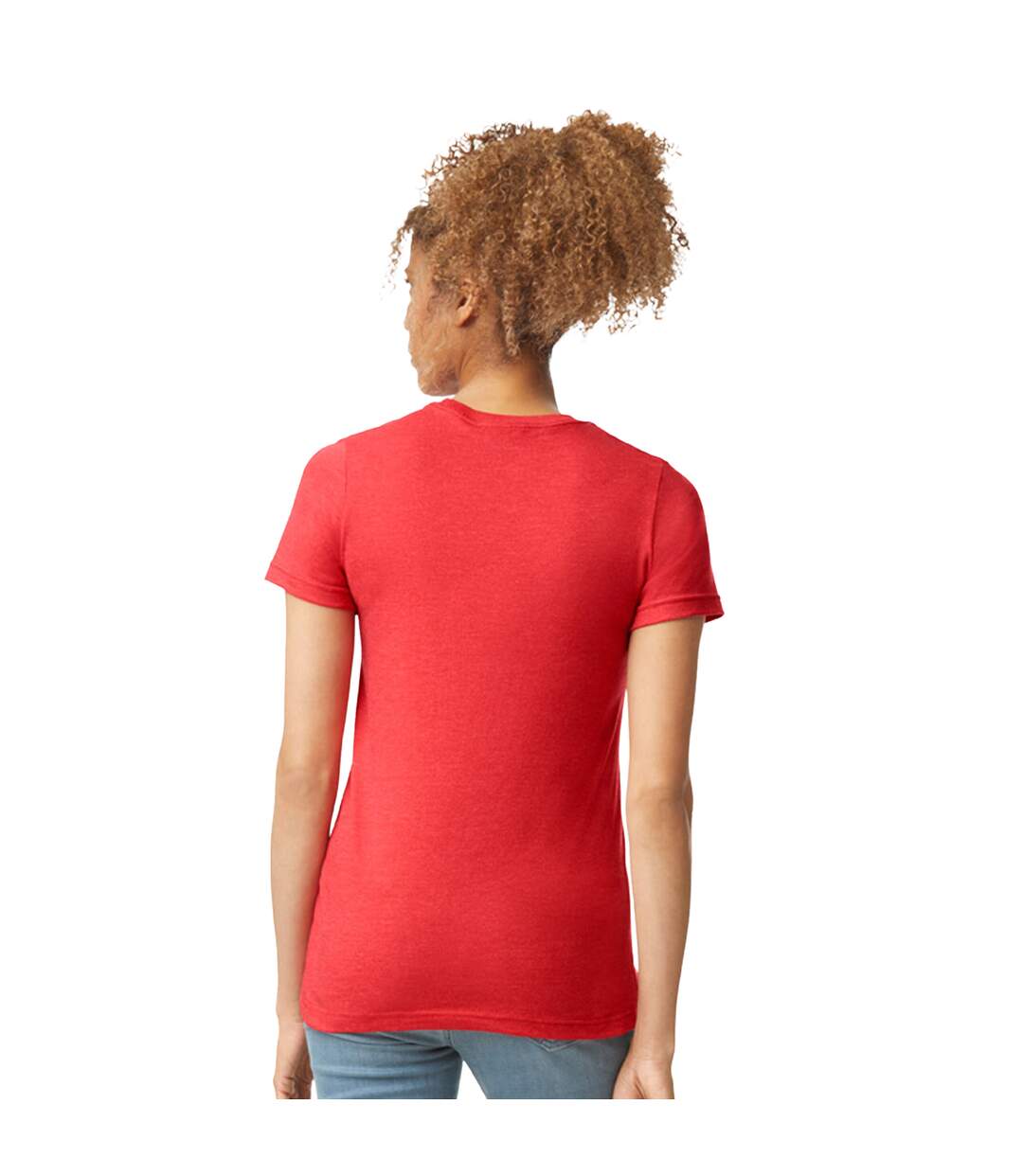 T-shirt femme rouge Gildan