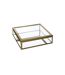 Lot de 2 Boîtes à Bijoux en Verre Stylish 18cm Or-2