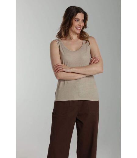 Debardeur Femme Manon Taupe Clair | Gerard Pasquier | Gerard Pasquier