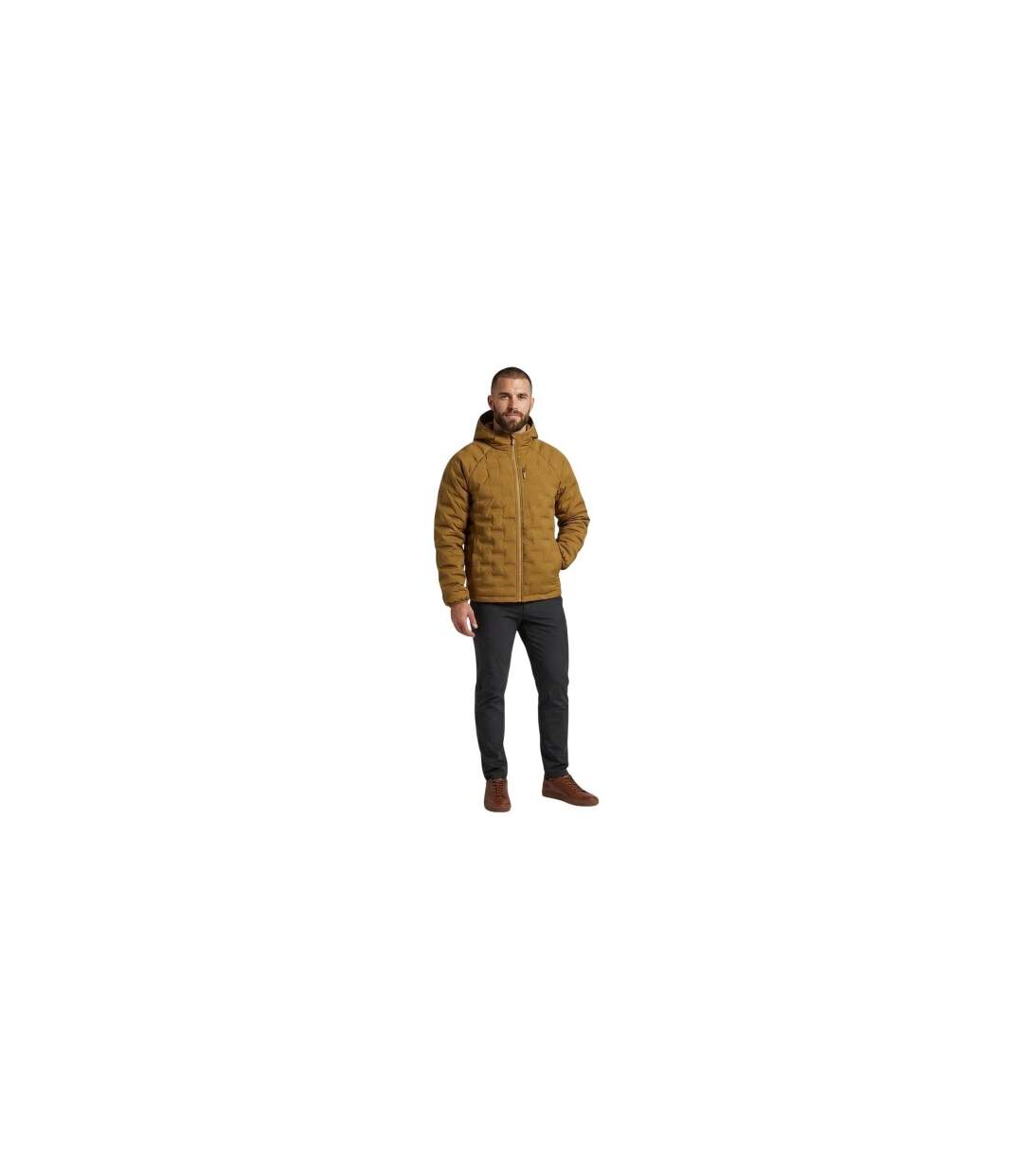 Mens Puffer Jacket Brown Karrimor-1