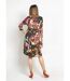 Robe cache-c¿ur motif fleuri japonisant-2