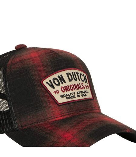 Casquette baseball en flannelle a carreaux Vondutch