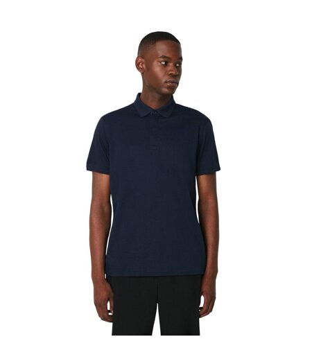 Mens 1904 mercerised cotton polo shirt navy Burton